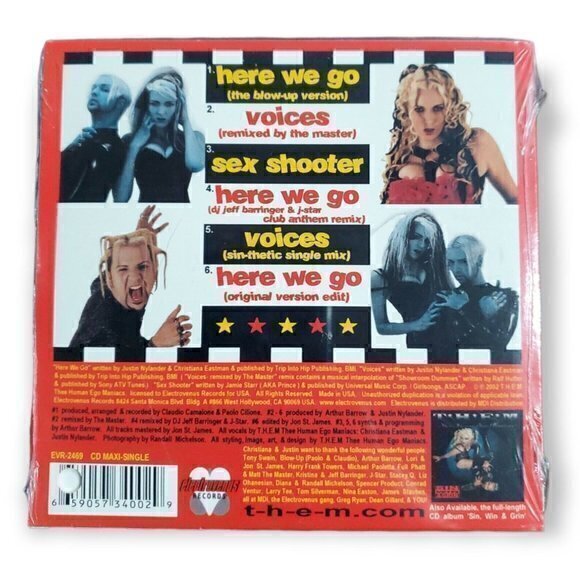 T.H.E.M. Thee Human Ego Maniacs - Here We Go ☆ Voices ☆ S*x Shooter [2002 Promo] - Picture 2 of 2